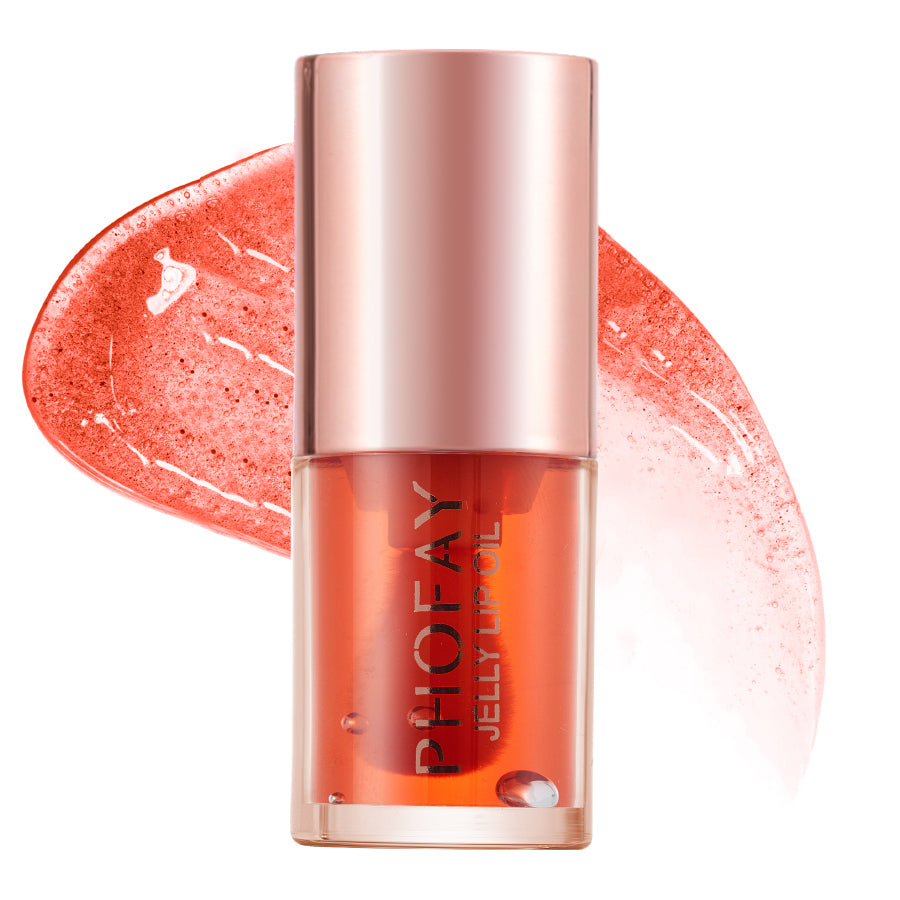 PHOFAY Jelly Lip Oil Peach Tint — hydrating and non-sticky formula