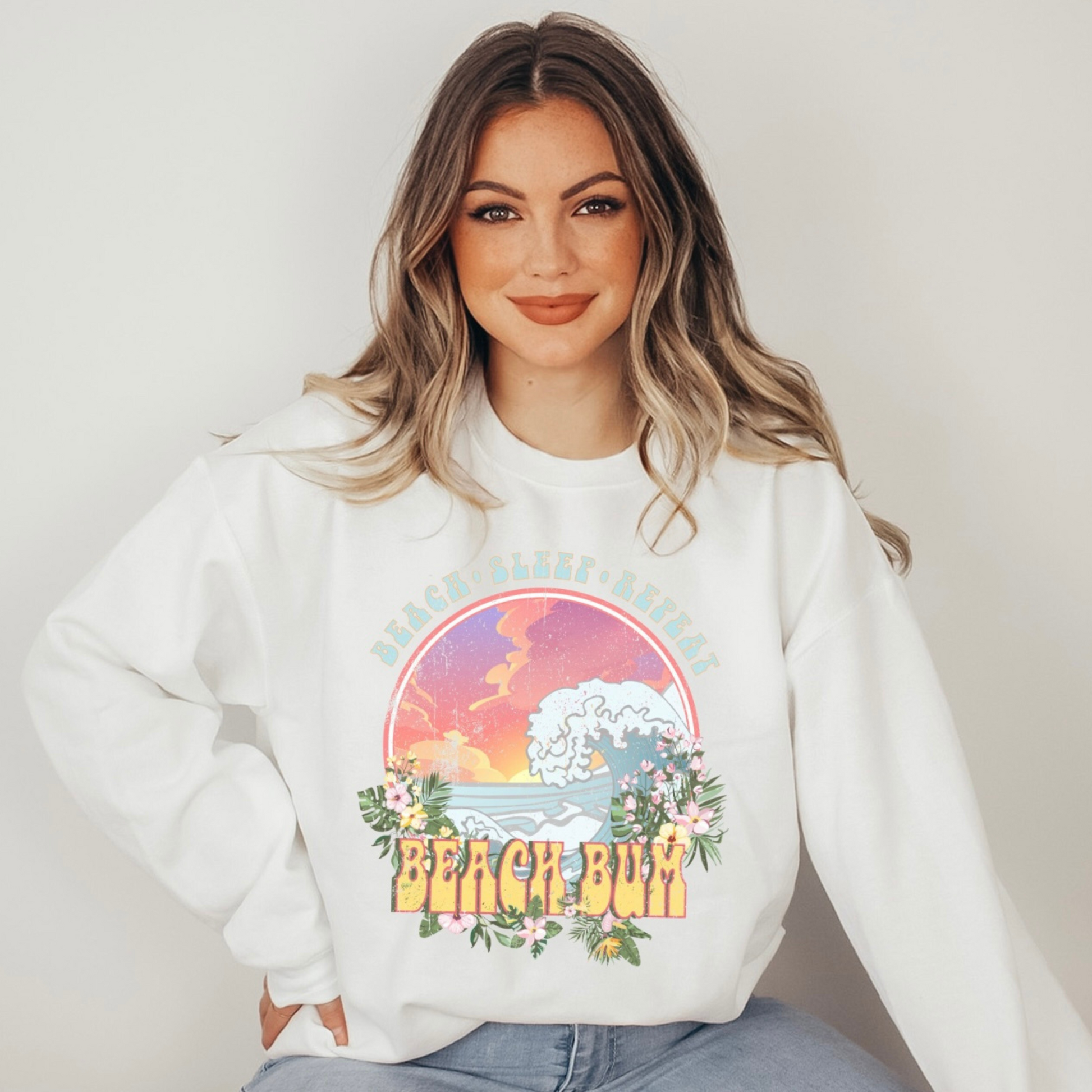 Beach Bum Crewneck Sweatshirt