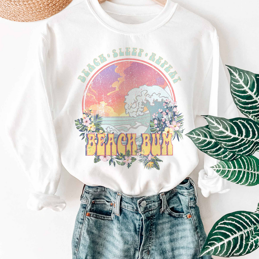 Beach Bum Crewneck Sweatshirt